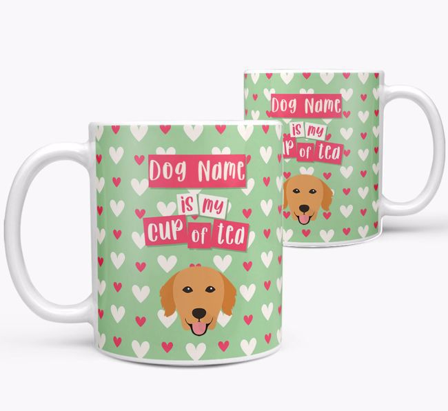 Personalised {breedFullName} '{dogsName} is my Cup of Tea' Mug